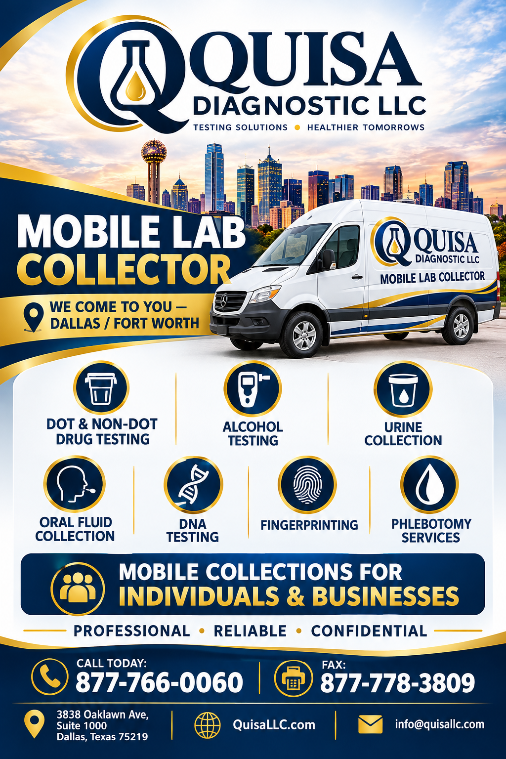 Quisa Diagnostics service price list
